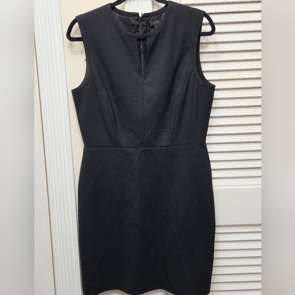 J. Crew Black Sleeveless Sheath Dress Size 10